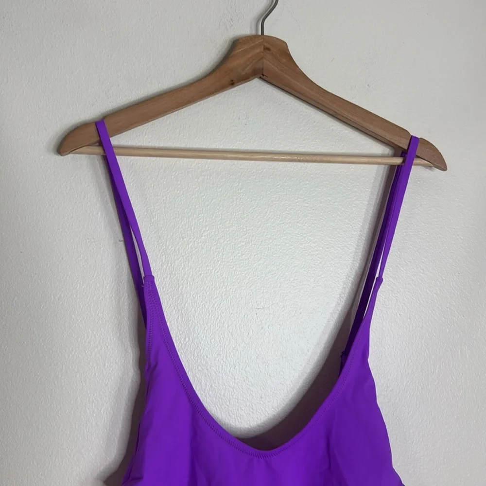 SKIMS recycled swim cut out open bust in Violet One-Piece Swimsuit size‎ small